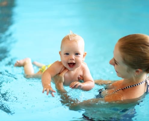 baby and parent swimming lessons